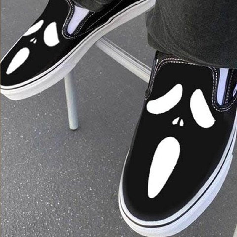 Kalsten | Casual slip-ons made of canvas with skull
