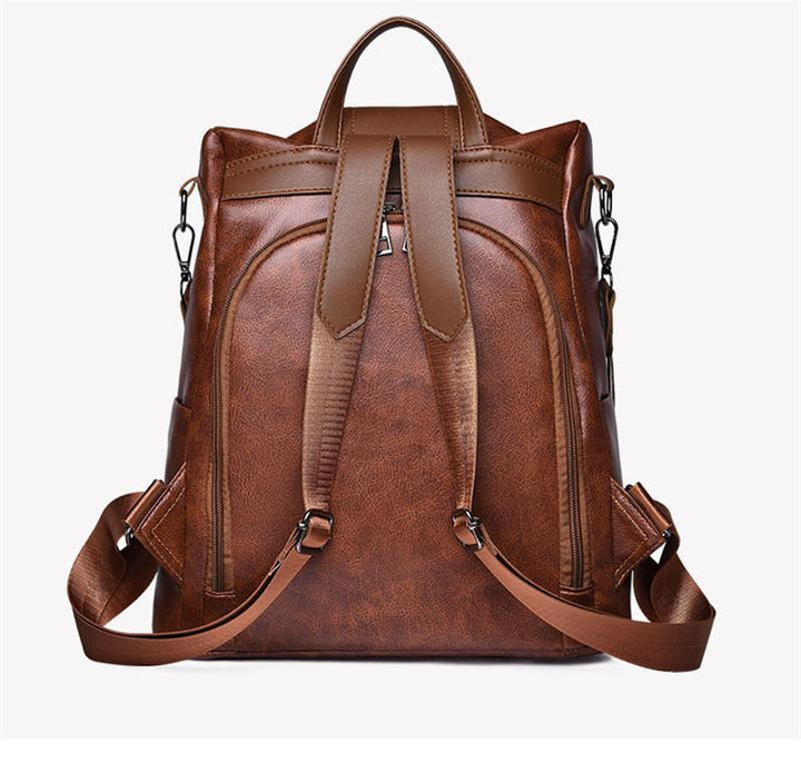 Noxord | Women's Anti-theft Leather Backpack