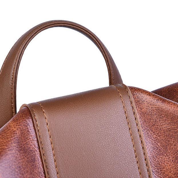 Noxord | Women's Anti-theft Leather Backpack