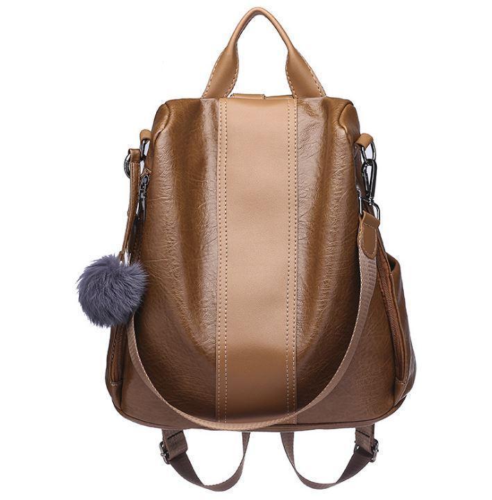 Noxord | Women's Anti-theft Leather Backpack