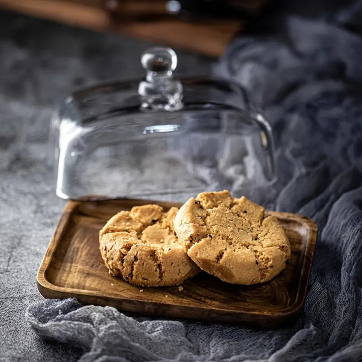 Kalsten | Wood and Glass Butter Holder - ButterElegance