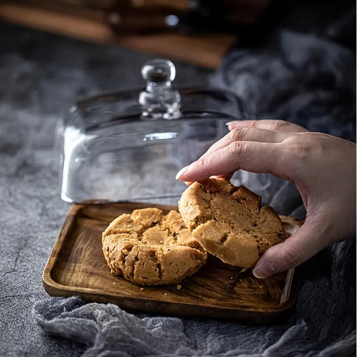 Kalsten | Wood and Glass Butter Holder - ButterElegance