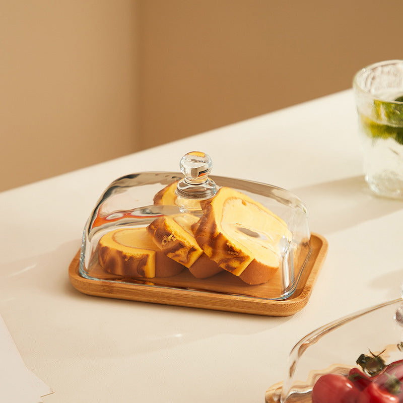 Kalsten | Wood and Glass Butter Holder - ButterElegance