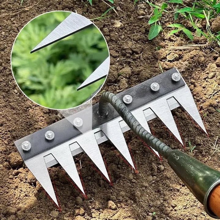 TuinGrijp Carbon Steel Weeding Rake for Garden Maintenance | Kalsten