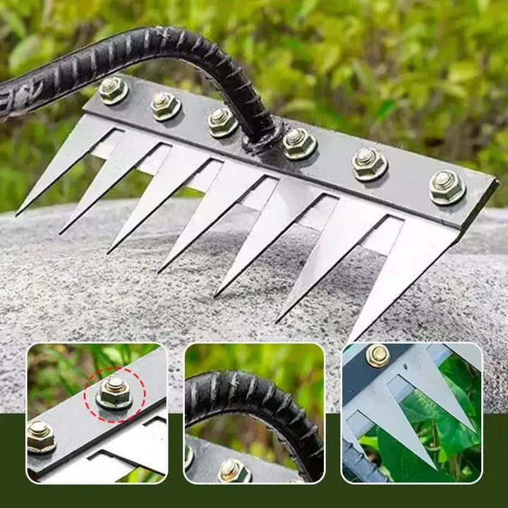 TuinGrijp Carbon Steel Weeding Rake for Garden Maintenance | Kalsten