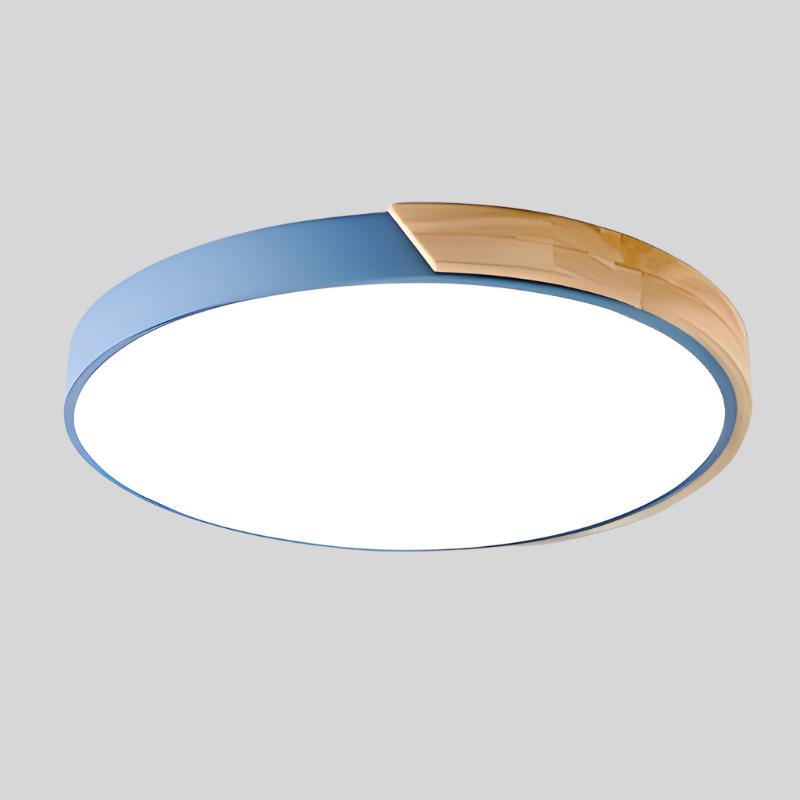 Modern Recessed Wood LED Ceiling Lamp Noxord