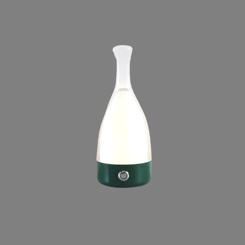 Stylish wine bottle table lamp - Rechargeable with dimmable light Kalsten