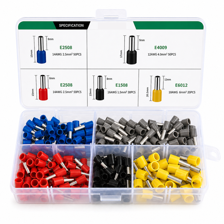 End sleeves crimping tool set with cable lugs | Kalsten