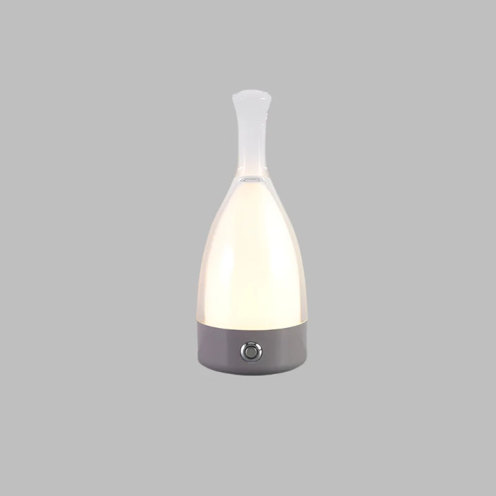 Stylish wine bottle table lamp - Rechargeable with dimmable light Kalsten